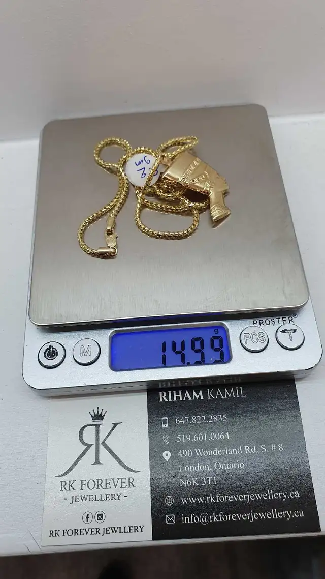 10k yellow gold chain # 363_11 - Photo 6