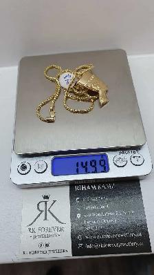 10k yellow gold chain # 363_11 - Photo 6