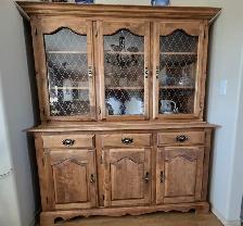 Solid Birch Buffet and Hutch