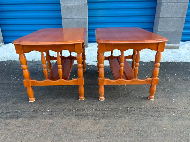 Solid Wood Matching Side Tables
