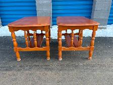 Solid Wood Matching Side Tables