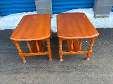 Solid Wood Matching Side Tables - Photo 2