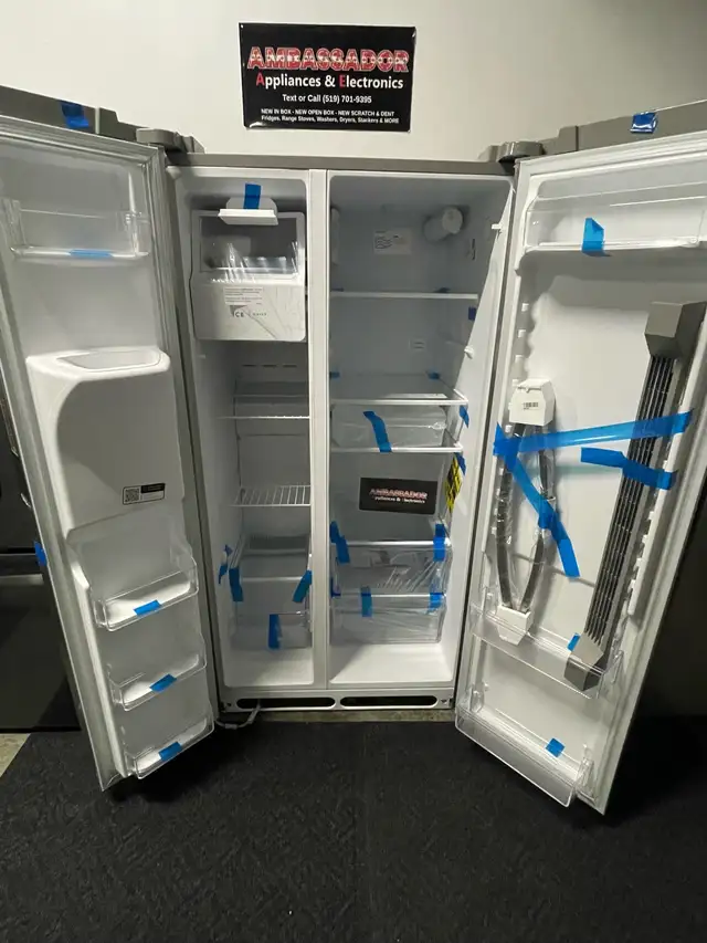 NEW 36" Frigidaire External Water&Ice Side By Side Fridge 25 CF - Photo 3