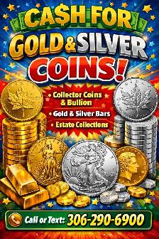 Gold and silver coins wanted