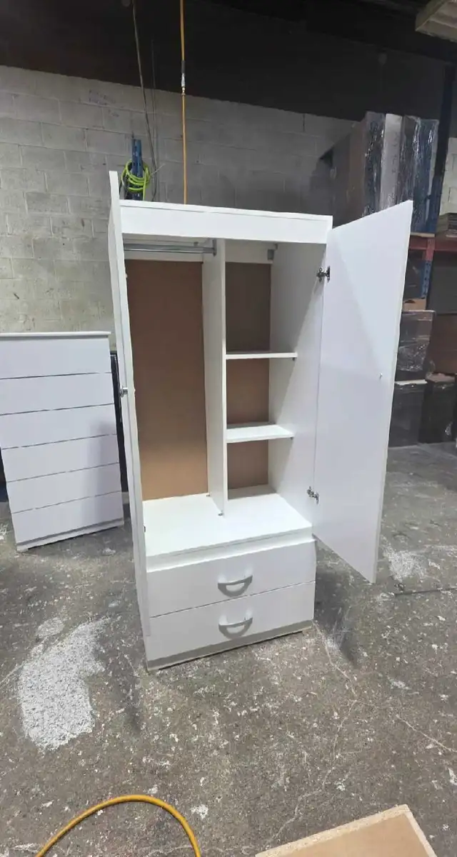 brand new wooden wardrobe