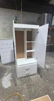 brand new wooden wardrobe