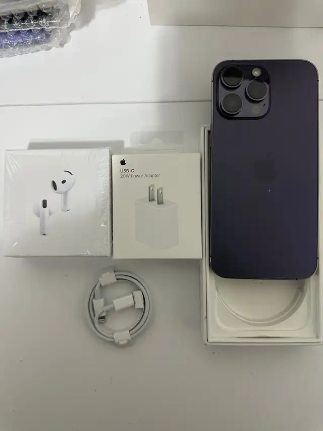 iPhone 14 Pro Max 256gb Unlocked Airpods Pkg/Delivery