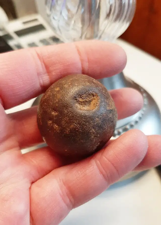 War of 1812 British or American Grapeshot Cannonball