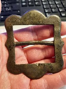 American Revolutionary War Era Brass Batwing Buckle