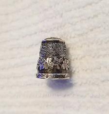 English Sterling Silver Thimble c1907