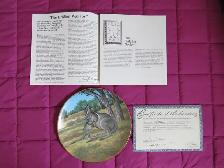 BRIDLED WALLABY COLLECTOR PLATE
