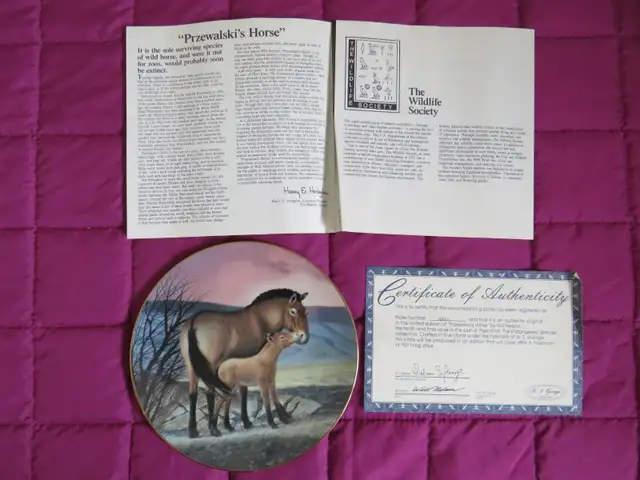 PRZEWALSKI’S HORSE COLLECTOR PLATE