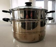 Stainless Steel Pot with Steamer - Photo 2