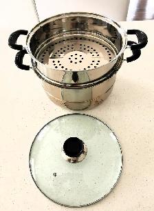 Stainless Steel Pot with Steamer - Photo 6
