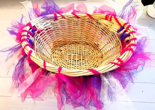 Handmade Braided Wicker Pet Bed