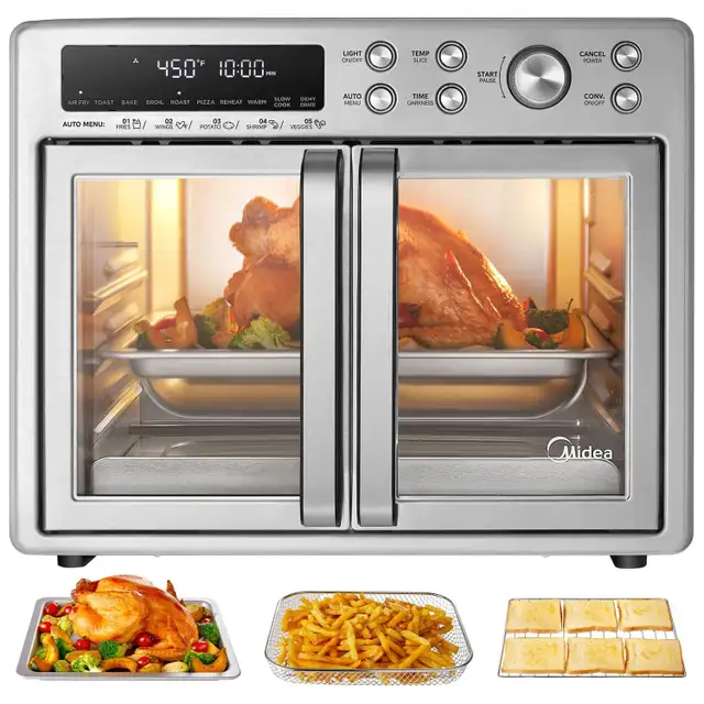 Air Fryer Midea French Door Toaster Oven Air Fryer 26.4 QT - Photo 2