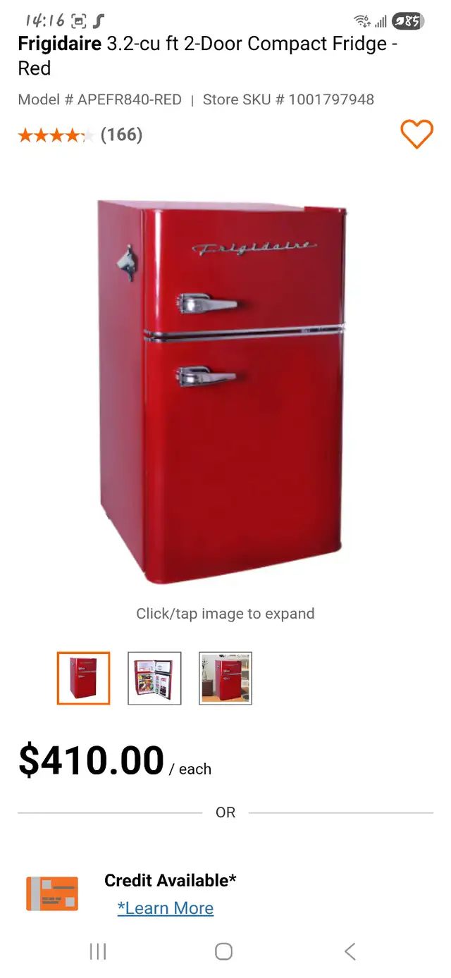 Mini frigo avec congélateur