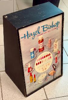 Vintage "Hazel Bishop" Cosmetics Advertising Display Case (1950)