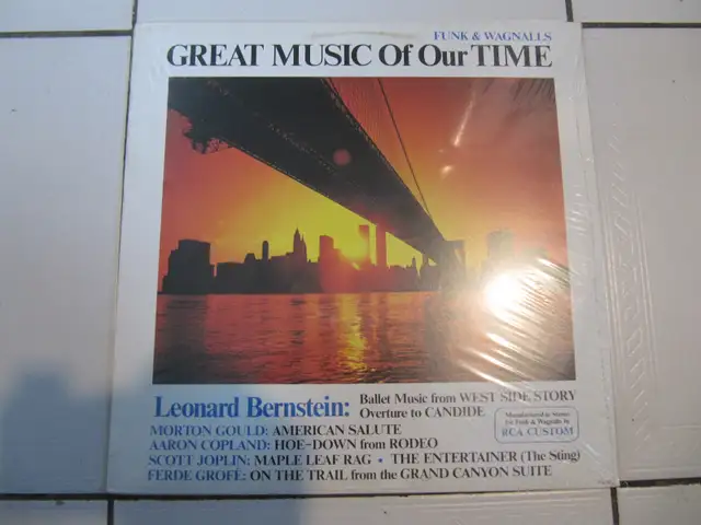 Funk & Wagnalls Great Music Of Our Time Vinyl LP Circa 1977 New!