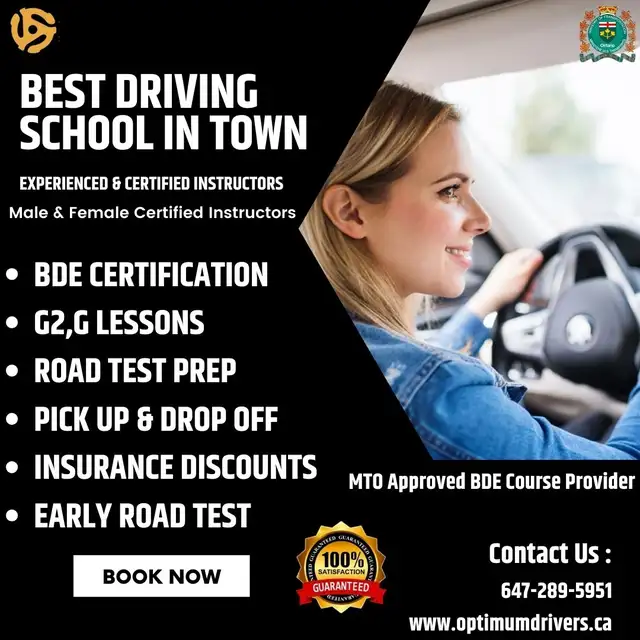 Driving Lessons ( MTO Approved & Experienced Instructors)
