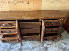 Free delivery used antique Wooden Dresser - Photo 7