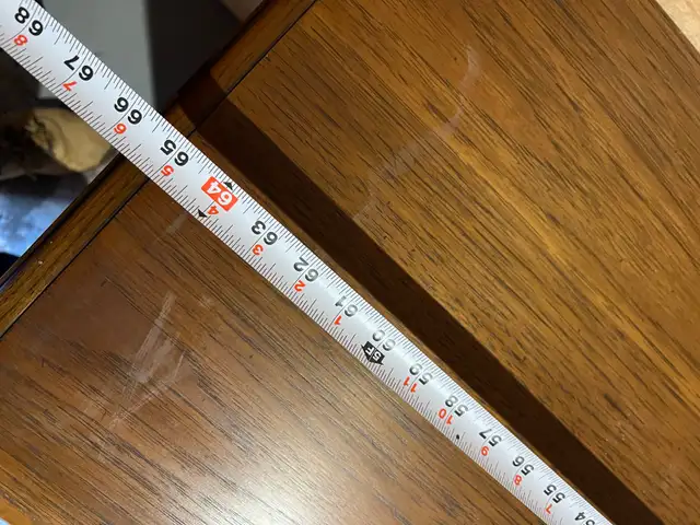 Free delivery used Vintage Wooden Sideboard Buffet - Photo 10