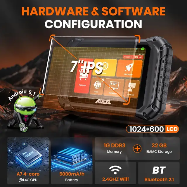 NEW ANCEL V5HD PRO Heavy Duty Truck Scanner All System Bidirecti - Photo 9