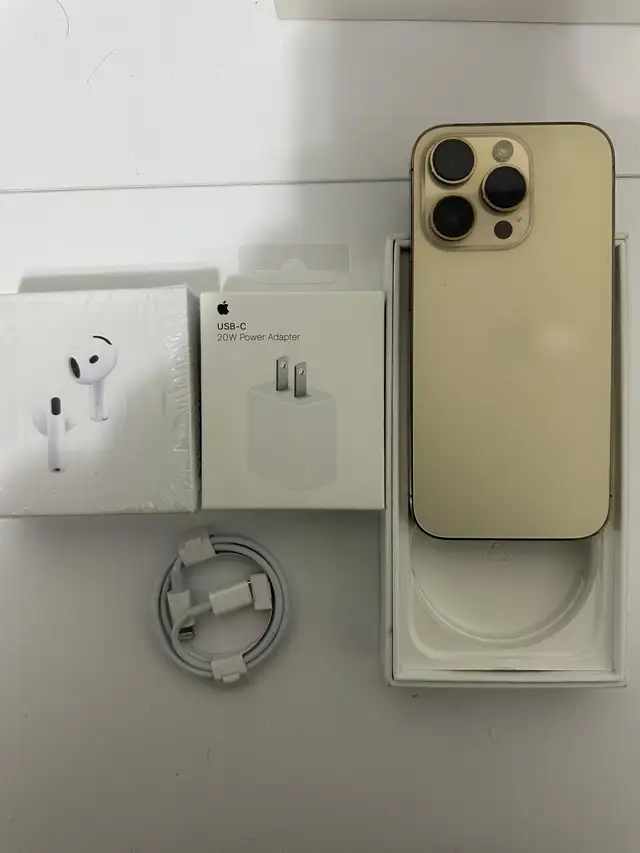 iPhone 14 Pro 128gb Airpods/Fast Charger Set/Delivery