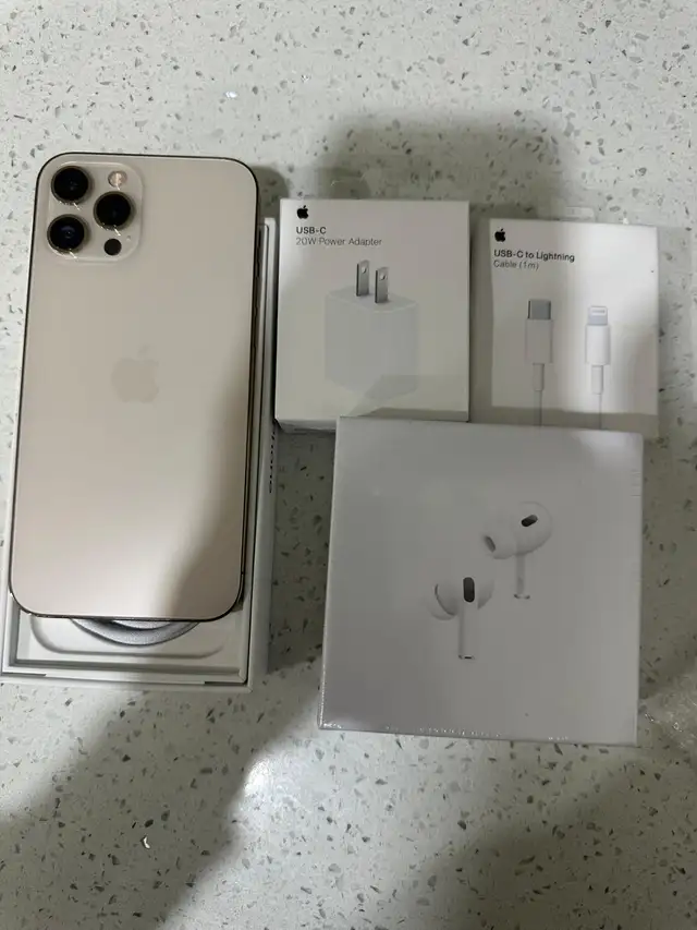 iPhone 12 pro max – 128GB   AirPods Pkg/Delivery Available