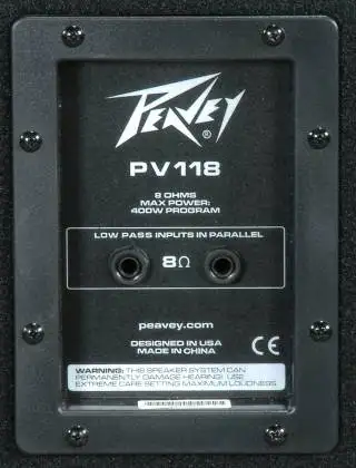 Peavey Bass Bins PV118 (Pair) - Photo 2