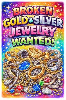 WANTED SCRAP GOLD & SILVER JEWELRY