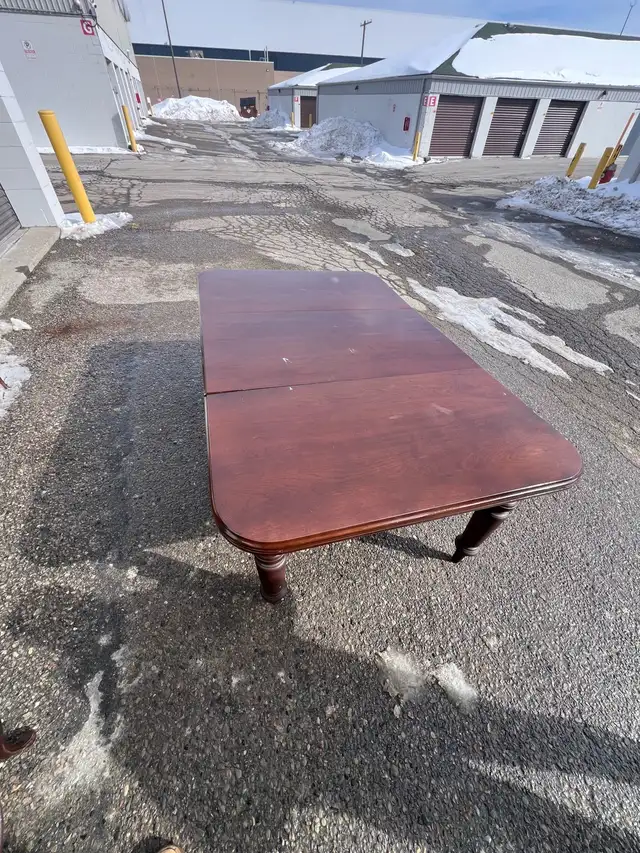 Free delivery used Dark Wood Dining Table