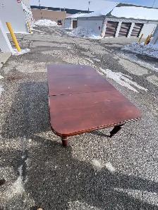 Free delivery used Dark Wood Dining Table - Photo 2