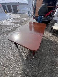 Free delivery used Dark Wood Dining Table - Photo 5