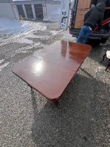 Free delivery used Dark Wood Dining Table - Photo 6