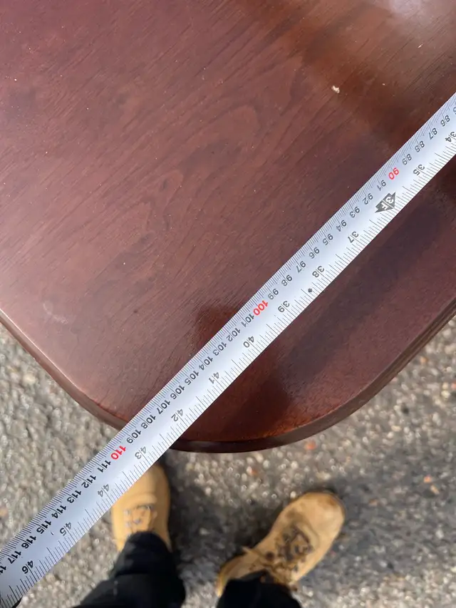 Free delivery used Dark Wood Dining Table - Photo 7