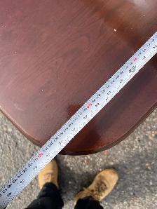 Free delivery used Dark Wood Dining Table - Photo 7