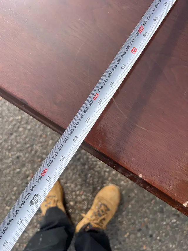 Free delivery used Dark Wood Dining Table - Photo 8