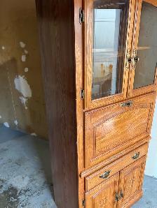 Free delivery used Vintage solid wood hutch - Photo 4