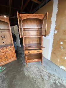 Free delivery used Vintage solid wood hutch - Photo 7