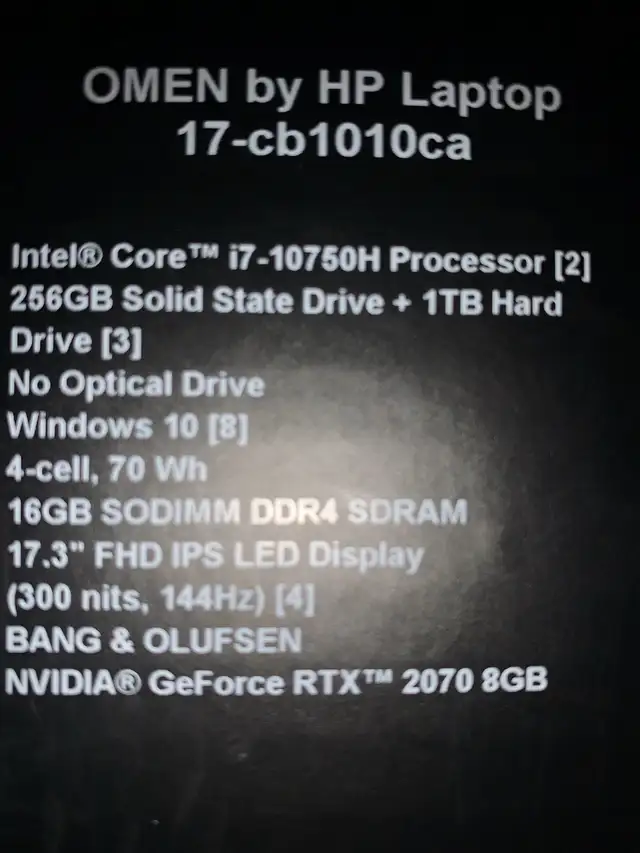 Brand New HP Omen Gaming Laptop - Photo 2