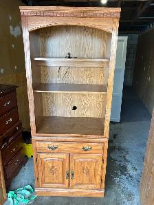 Free delivery used solid wood Palliser cabinet