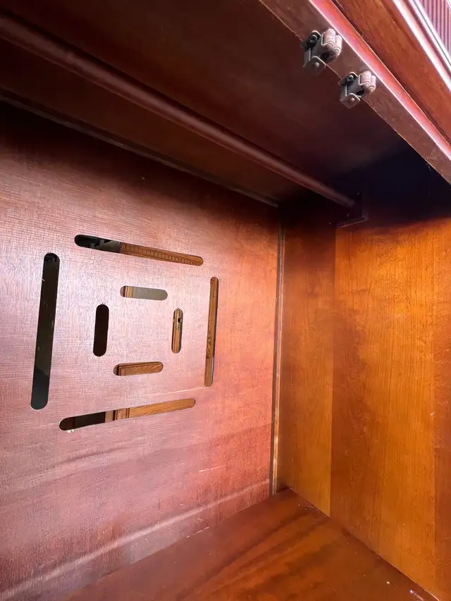 Free delivery used Large Wooden Armoire Wardrobe with Drawers - Photo 6