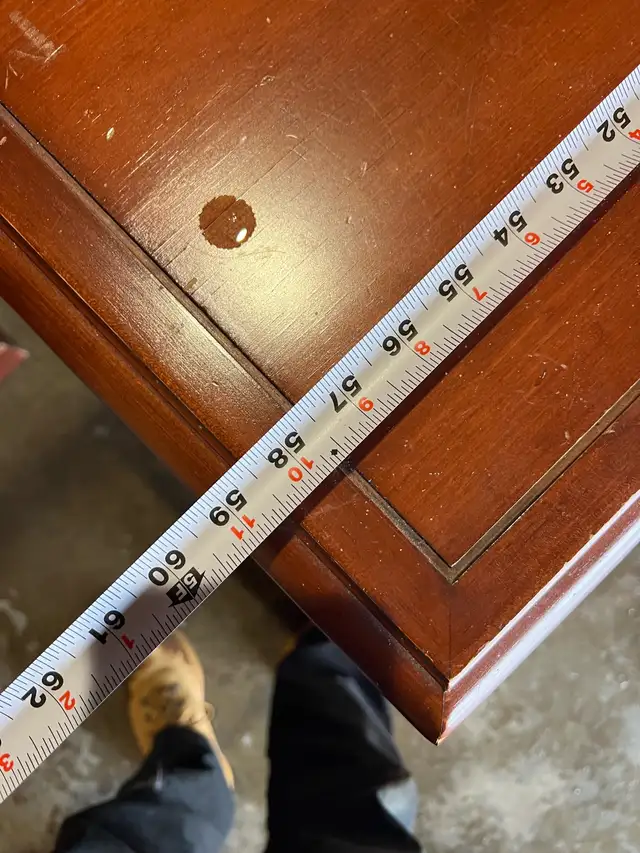 Free delivery used Wooden Dresser with Tri-Fold Mirror - Photo 10