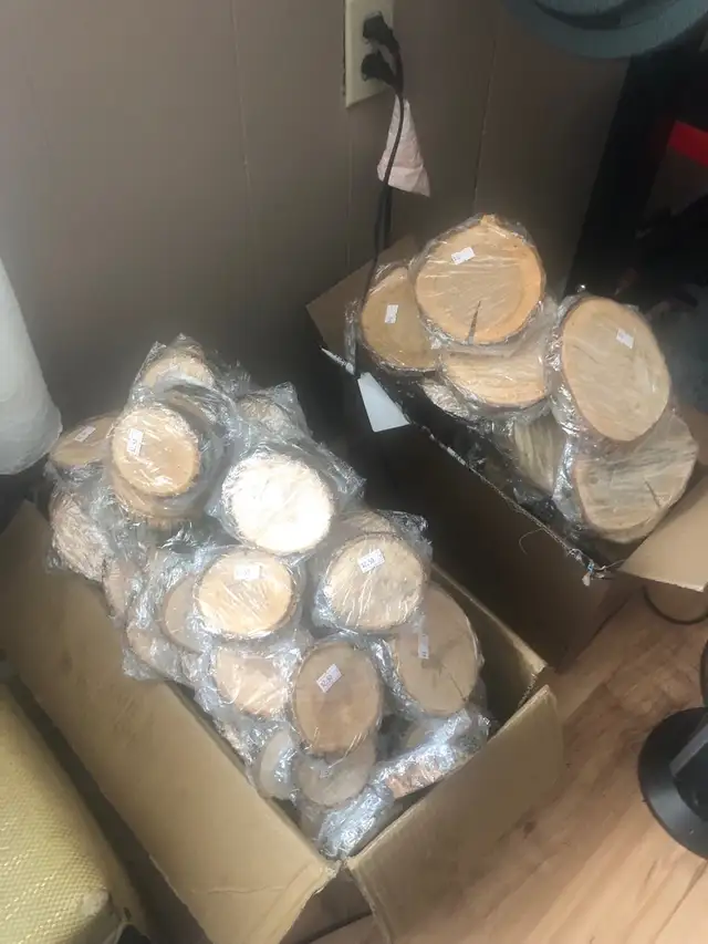 Tranches & rondelles de bois à vendre