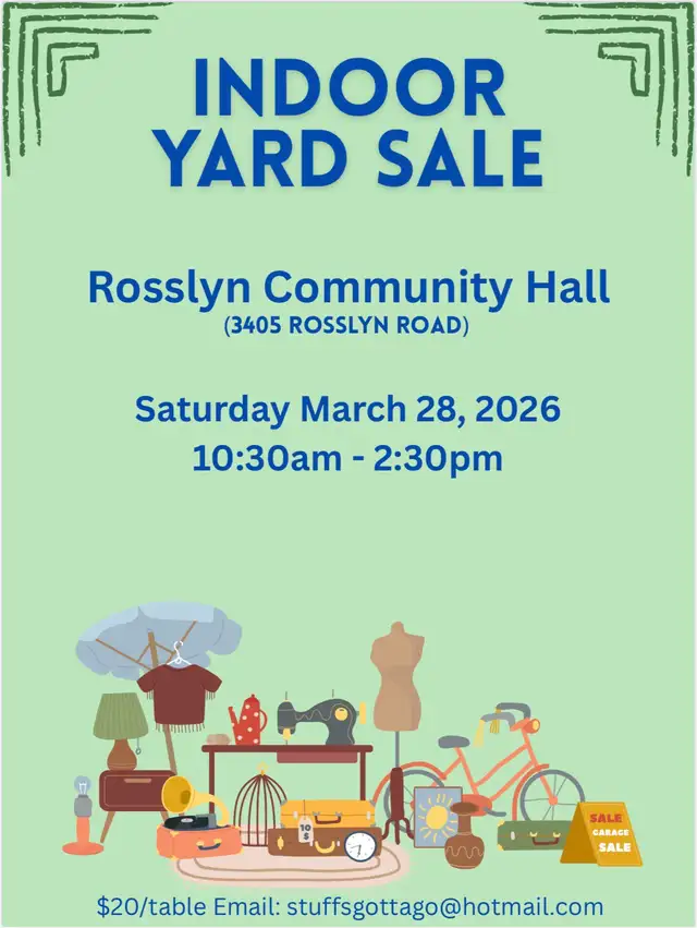 Indoor Yard Sale - March 28