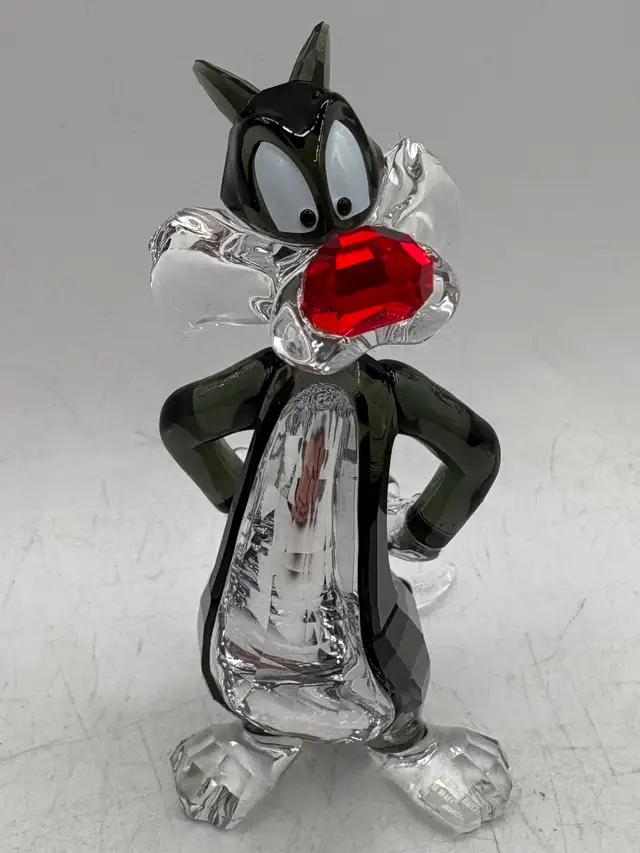 Swarovski Crystal Sylvester & Tweety Figurine SET with Boxes - Photo 2