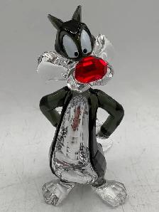 Swarovski Crystal Sylvester & Tweety Figurine SET with Boxes - Photo 2