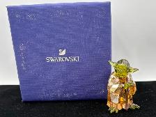 Swarovski Crystal Yoda Star Wars Figurine with Box