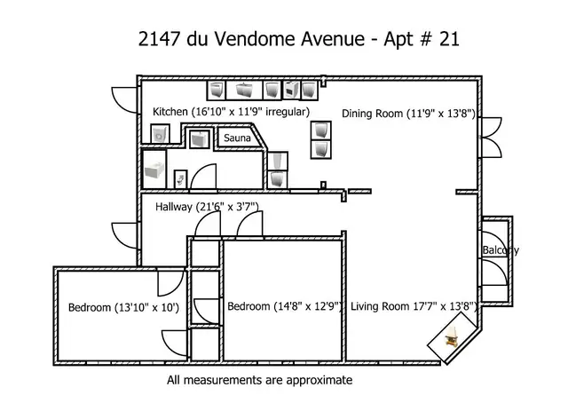 Gorgeous, top floor, private suana. 2 bedroom, 5 1/2, views, s/w - Photo 16